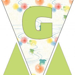 Alphabet Bunting - Letter G