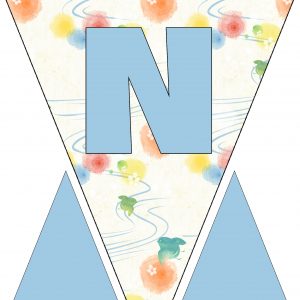 Alphabet Bunting - Letter N
