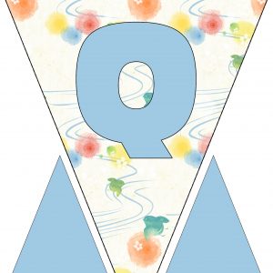 Alphabet Bunting - Letter Q