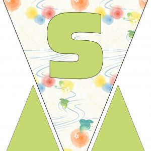 Alphabet Bunting - Letter S
