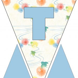 Alphabet Bunting - Letter T