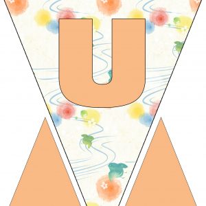 Alphabet Bunting - Letter U