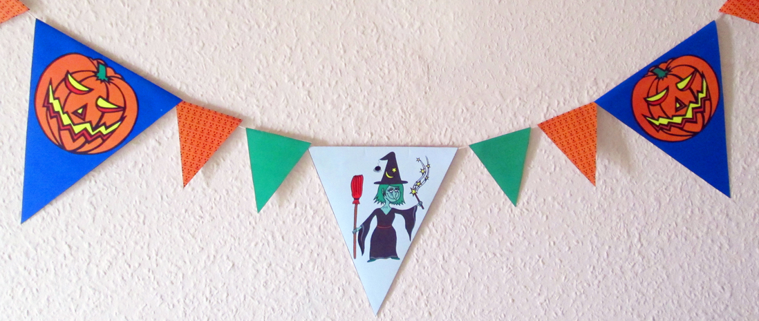 Printable bunting to decorate at Halloween
