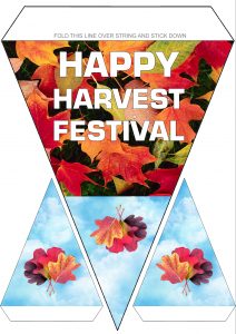 Printable Happy Harvest Festival decoration