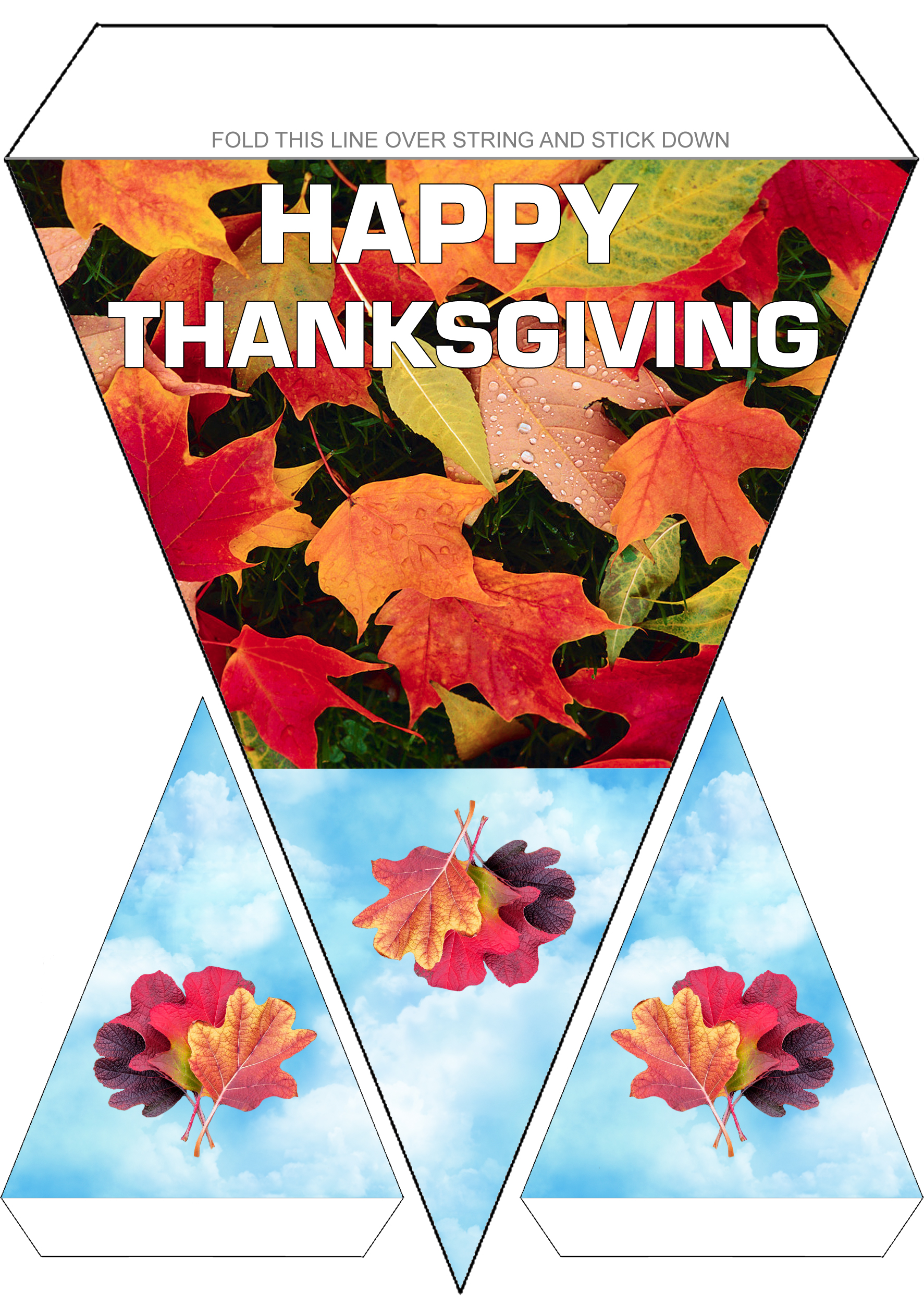 Printable Happy Thanksgiving bunting