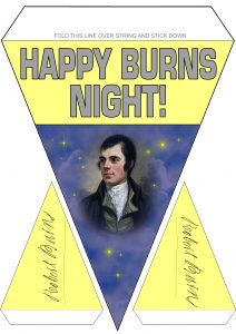 Burns Supper Decoration: Bunting