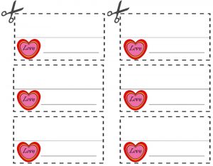Love Heart Table Place Names