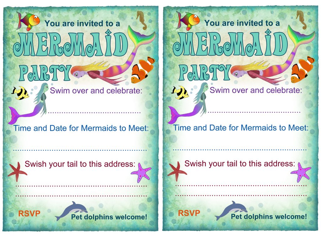 Mermaid Invitation