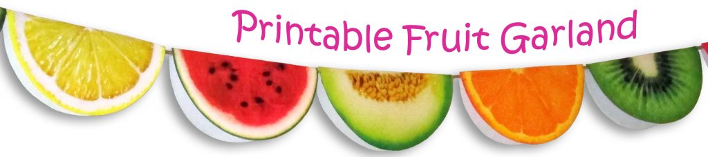 Printable Fruit Garland | Rooftop Post Printables