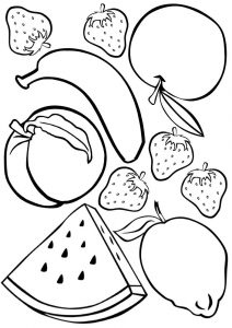 Fruity colouring for kids