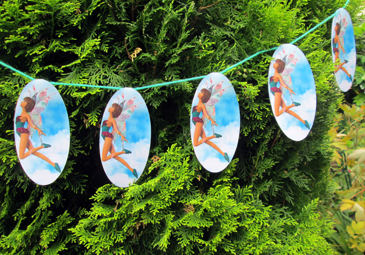 Fairy Garland Hanging from a Tree