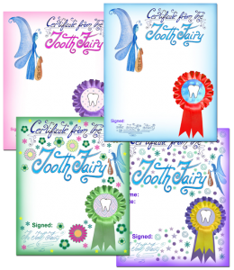 Free printable blank Tooth Fairy certificates you can print for your child - great templates for personal awards.