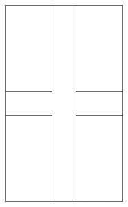 St George's Cross Flag Colouring Page - Rooftop Post Printables