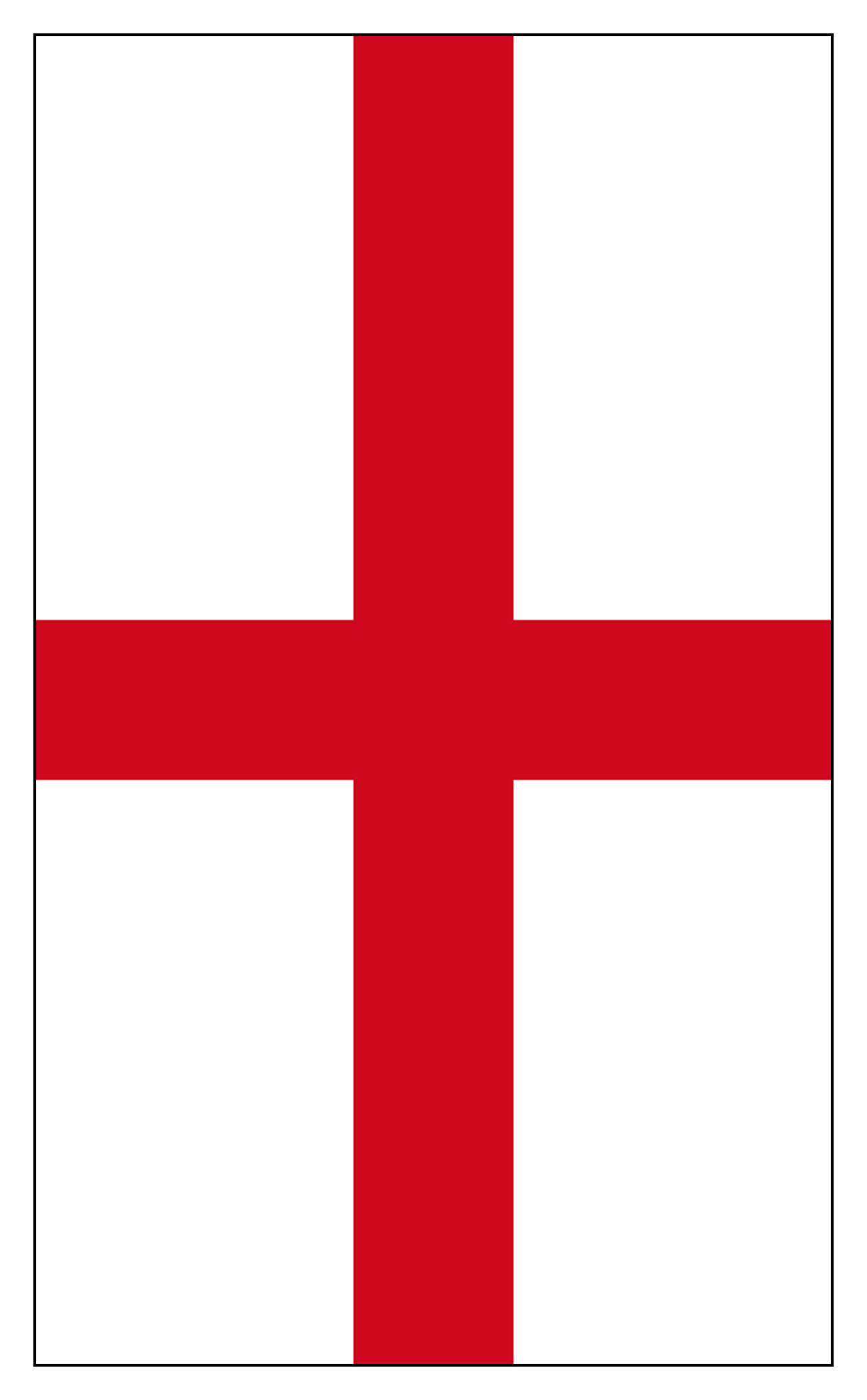 Printable St George's Cross flag