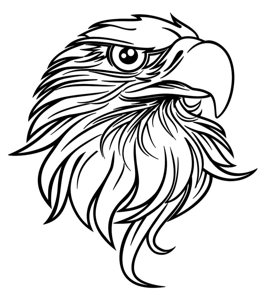 coloring-american-bald-eagle-rooftop-post-printables