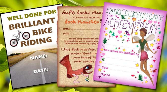 Kids Activity Certificates