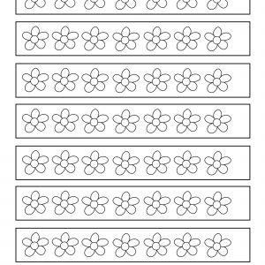 Free printable paper chain for kids to colour in
