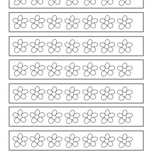 Free printable paper chain for kids to colour in