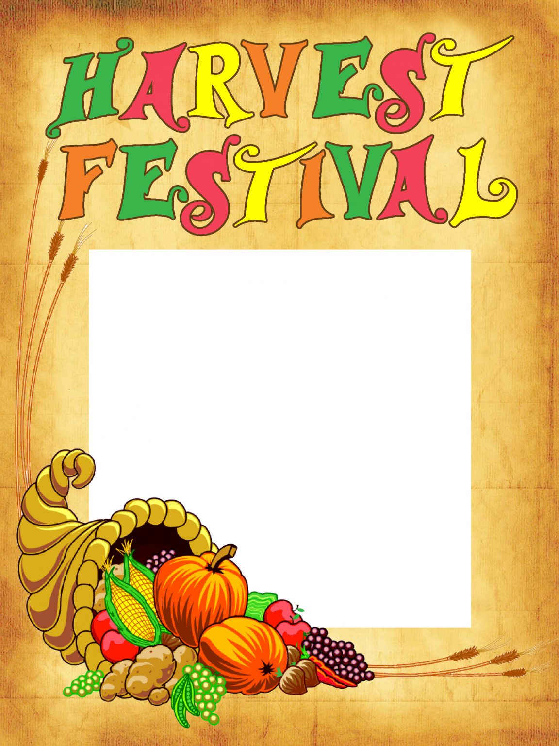 Printable Harvest Festival Poster - Rooftop Post Printables