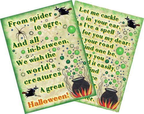 Decorative witchy wall spells to print and hang on your wall.