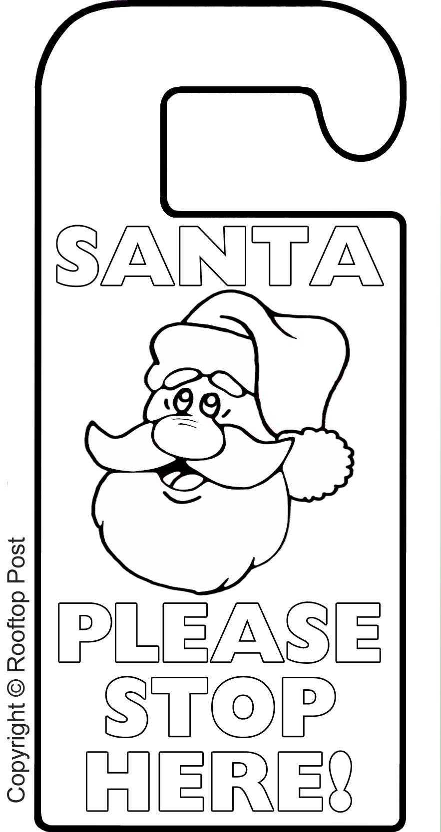 colouring-door-hanger-santa-please-stop-here-rooftop-post-christmas