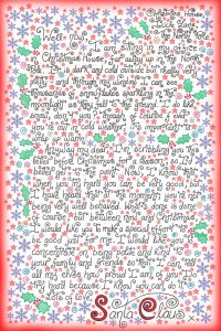 Free Santa note to say: "Please try harder to be good"