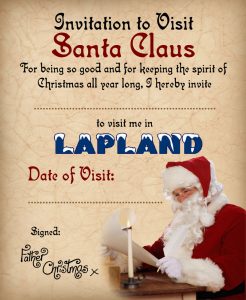 Santa's Invitation to Lapland