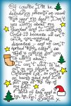 A note from Santa saying that he will still be delivering presents this Christmas, in spite of the coronavirus.