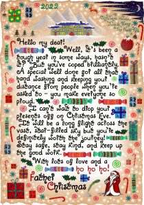 This is a free printable letter from Santa from our pandemic-themed range. It tells a child well done for washing your hands, and should be read before Christmas.