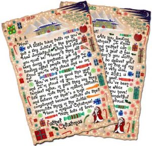 2020 Free letters from Father Christmas, written with the pandemic in mind.